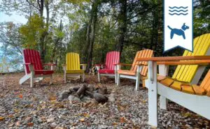 Hideaway 3 bedroom Christmas Winter Lakefront Lakeview pet friendly dog cottage rental bayfield grandbend cedar barrel sauna lake huron ontario