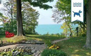 First on Elmslie Oasis cottage 3 bedroom Lakefront Lakeview cottage rental bayfield grandbend lake huron ontario