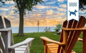 Beutt's Beach House 3bedroom Lakefront Lakeview pet friendly cottage rental bayfield goderich grandbend lake huron ontario