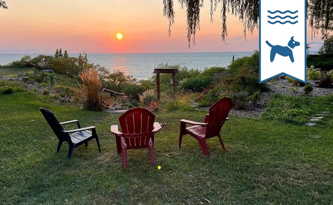 Bedrock Beach House lakeview lakefront cottage vacation rental pet