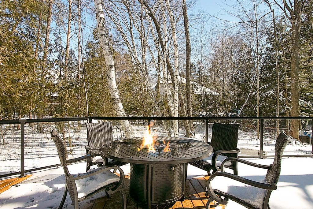 winter Panchos Porch Bayfield Grand Bend Ontario Cottage 3 bedroom cottage vacation rental-2