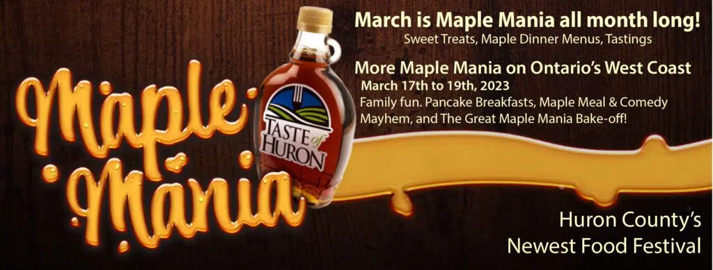 Visit Bayfield and participate in Maple Mania visit a sugar shack and try amazing treats at a cafe