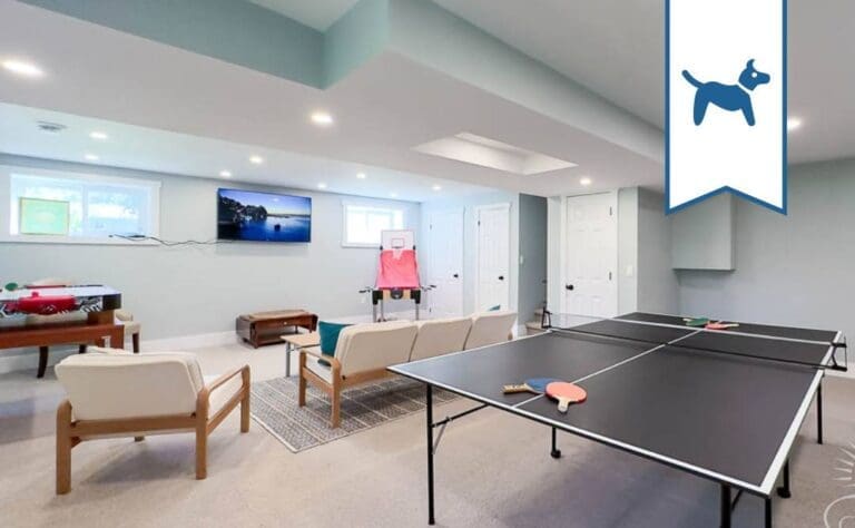 FEATURE Blue Skies House Bayfield Grand Bend Ontario Cottage 3 bedroom Games Room cottage vacation rental 768x474