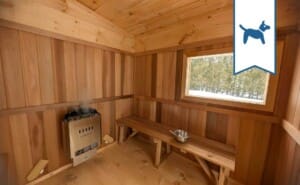 FEATURE the Signal Bayfield Grand Bend Ontario winter christmas Cottage pet friendly cottage vacation rental sauna aframe 2
