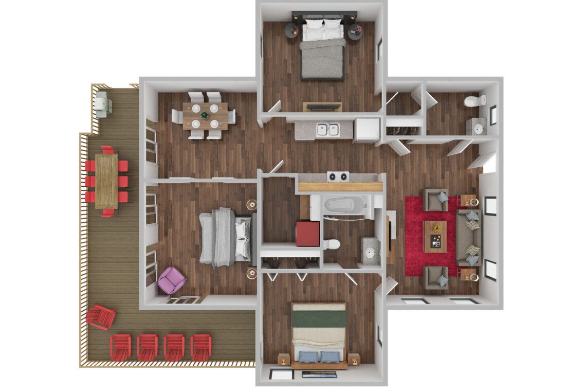 Floorplan to help you plan your family's stay