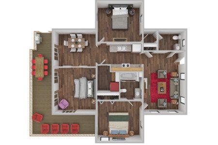 Floorplan to help you plan your family's stay