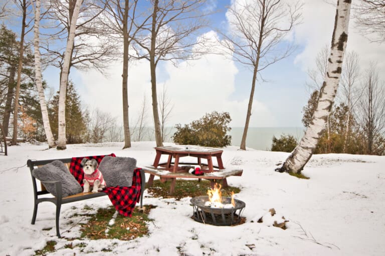 woodland retreat winter cottage rental pet friendly lakefront lakeview bayfield goderich lake huron 6