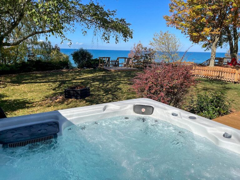 Blue Haven vacation rental pet friendly 3 bedroom bayfield goderich grand bend lake huron kincardine ontario cottage rental hot tub 5