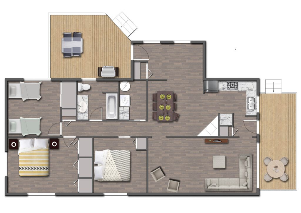 Camerons Peaceful pines vacation rental pet friendly 3 bedroom gamesroom bayfield goderich grand bend lake huron kincardine ontario cottage rental