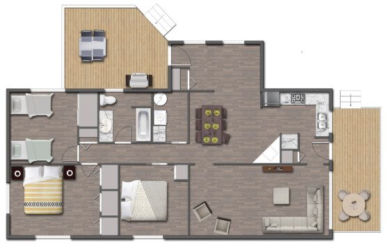 Camerons Peaceful pines vacation rental pet friendly 3 bedroom gamesroom bayfield goderich grand bend lake huron kincardine ontario cottage rental