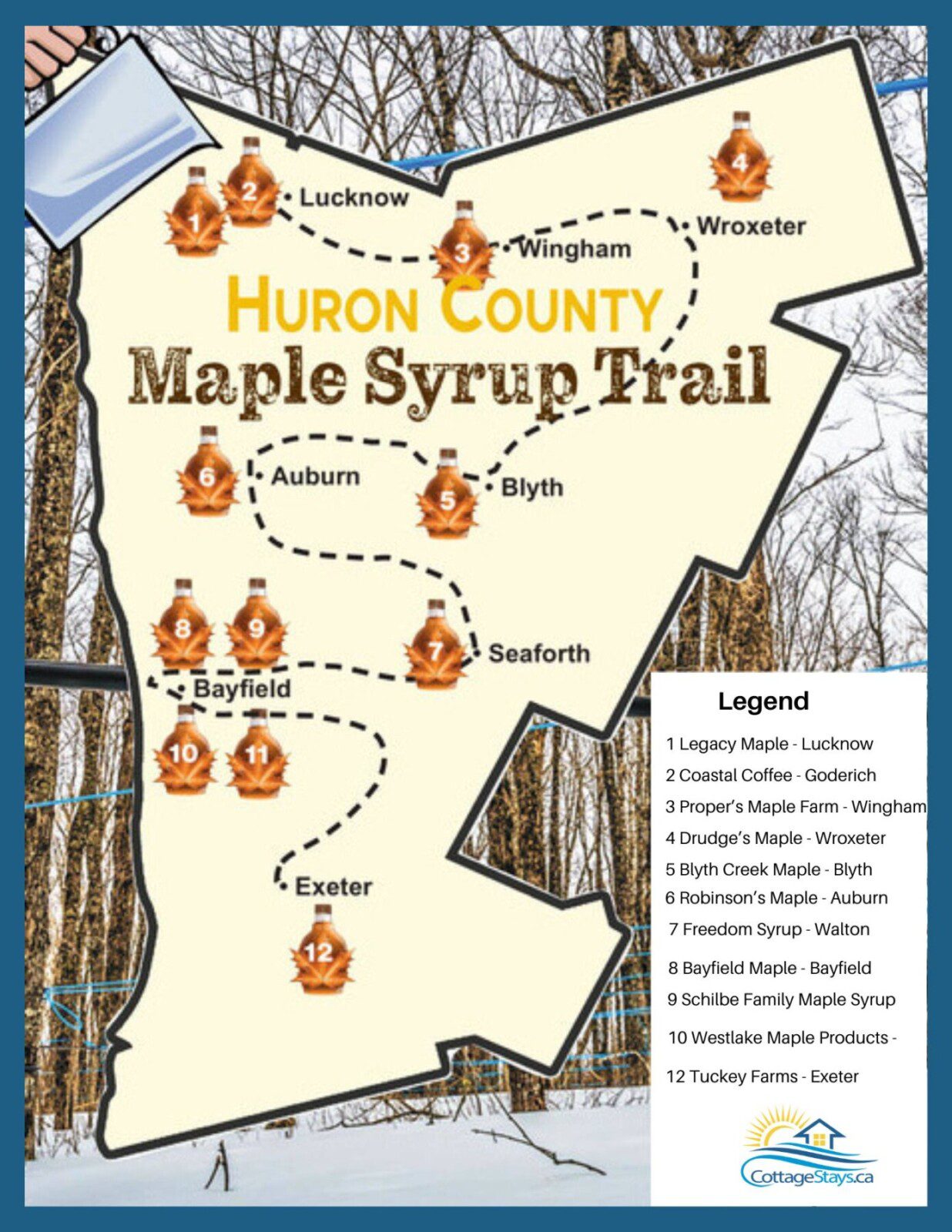 Maple Syrup Trail Map